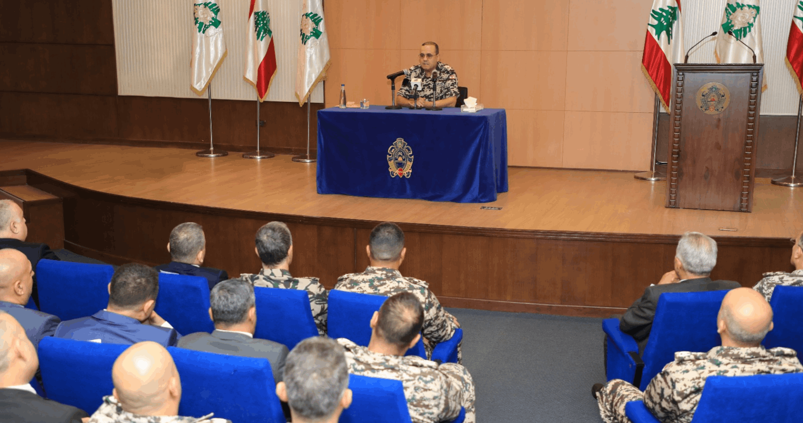 الأمن العام: البيسري كشف في إحتفال الإستقلال عن قرب تسلم داتا النازحين