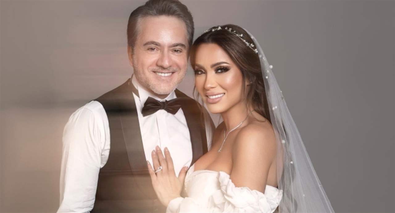 ندى رمال زوجة مروان خوري تلفت الأنظار في احدث ظهور لها