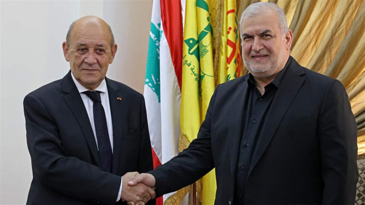 لودريان في ضيافة رعد بمقر كتلة الوفاء للمقاومة 