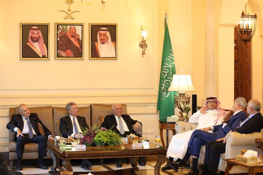 بالصور - السفير بخاري يستقبل وفد مجلس الأعمال اللبناني - السعودي 