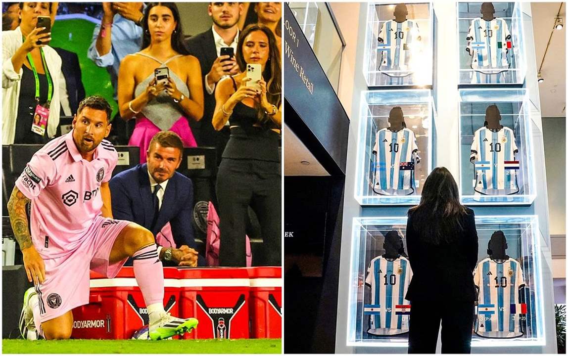 عرض قمصان ميسي في المزاد العلني وانتر ميامي أعلن عن مفاجأة