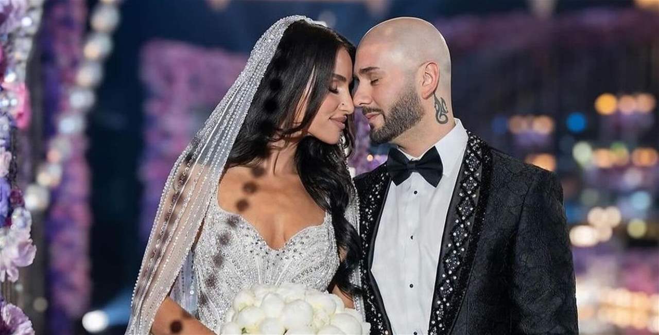 فنان لبناني شهير يدخل القفص الذهبي.. شاهدوا هذه اللقطات من حفل زفافه 