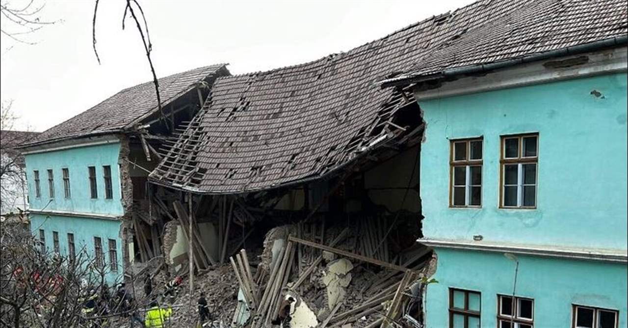 إنهيار جزء من مدرسة داخلية في رومانيا 