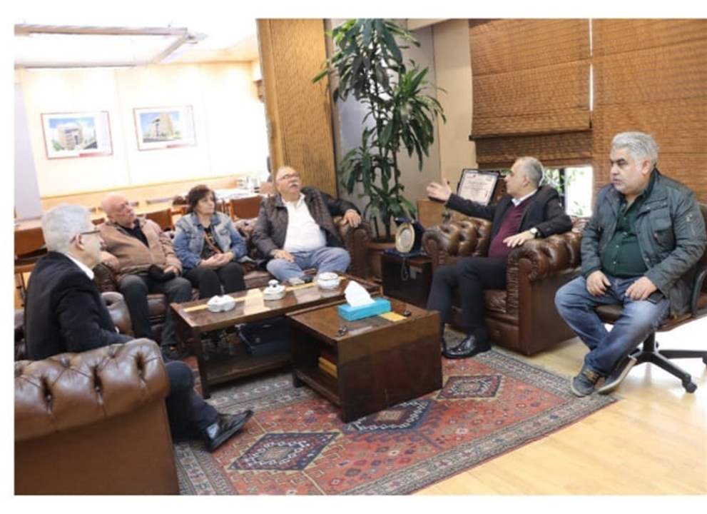 الإتّحاد الوطني لنقابات العمّال والمستخدمين في لبنان يزور كركي مهنّئاً بإقرار قانون التقاعد والحماية الإجتماعية