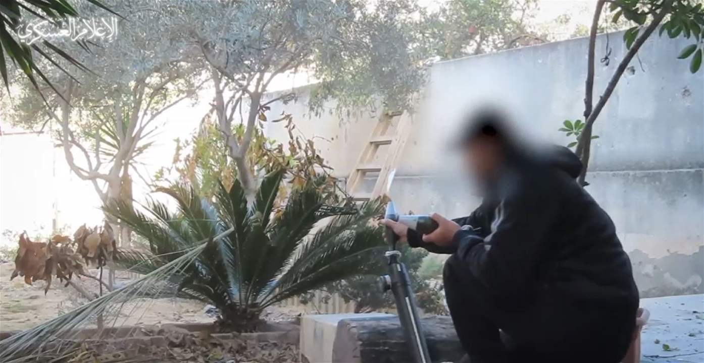 بالفيديو - كتائب القسام: قصف حشودات العدو بقذائف الهاون غرب بيت لاهيا شمال قطاع غزة