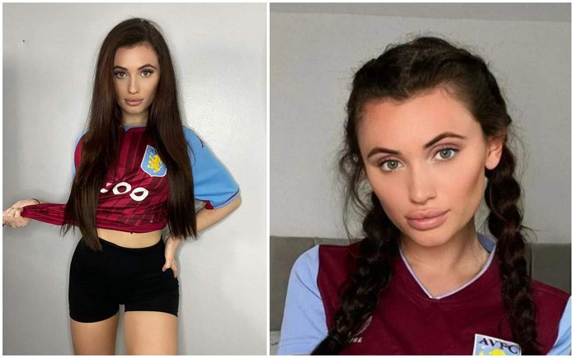 مشجعة استون فيلا الاولى تتعهد بالتعرّي على منصة إكس اذا …