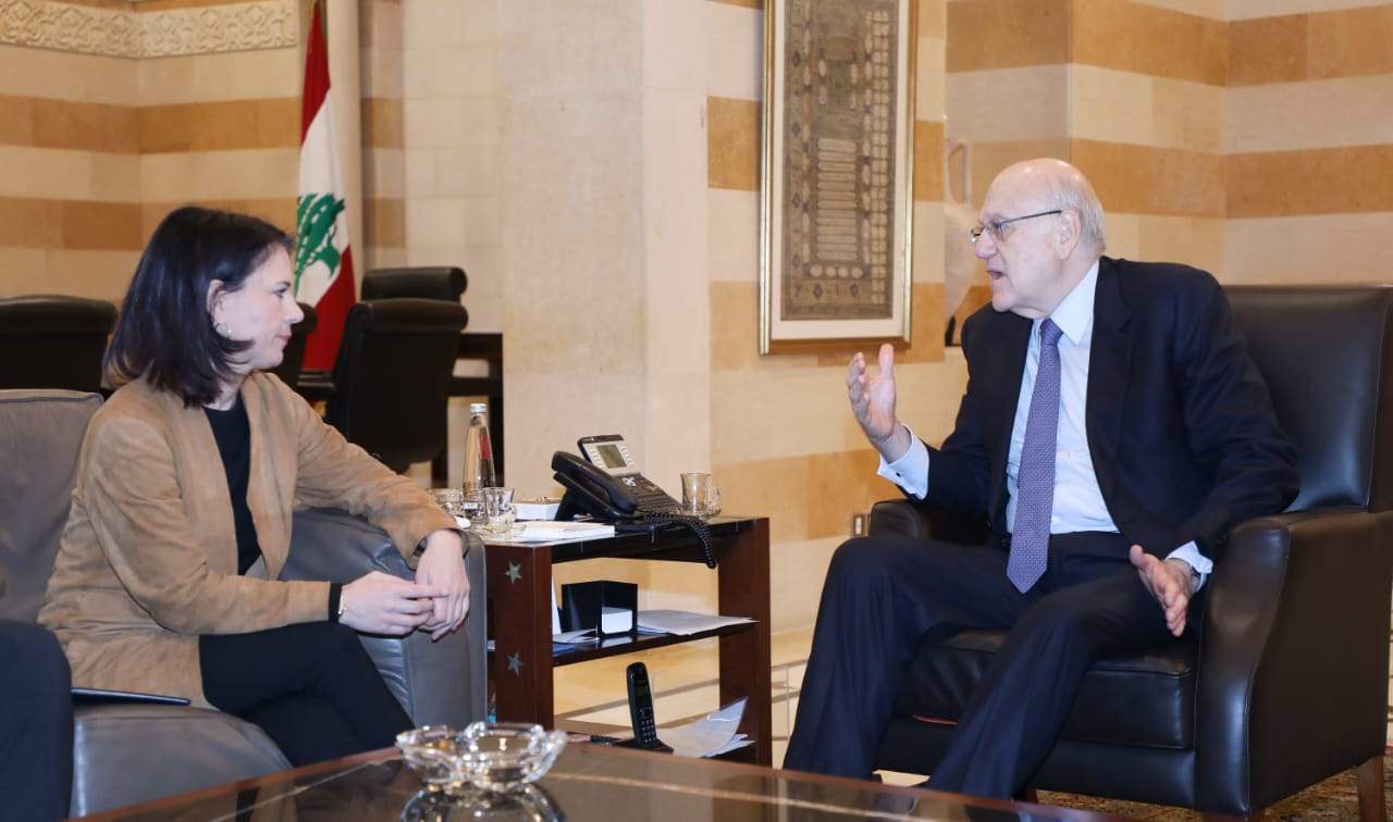  ميقاتي إجتمع مع وزيرة خارجية المانيا: لبنان يحترم القرارات الدولية كافة بدءاً بإتفاق الهدنة