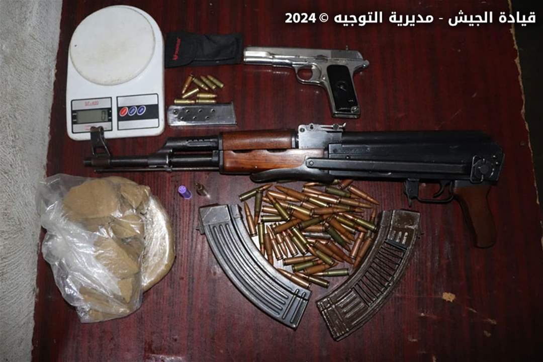  الجيش: تنفيذ عمليات دهم وتوقيف 11 مطلوباً في إطار مهمات حفظ الأمن في مختلف المناطق