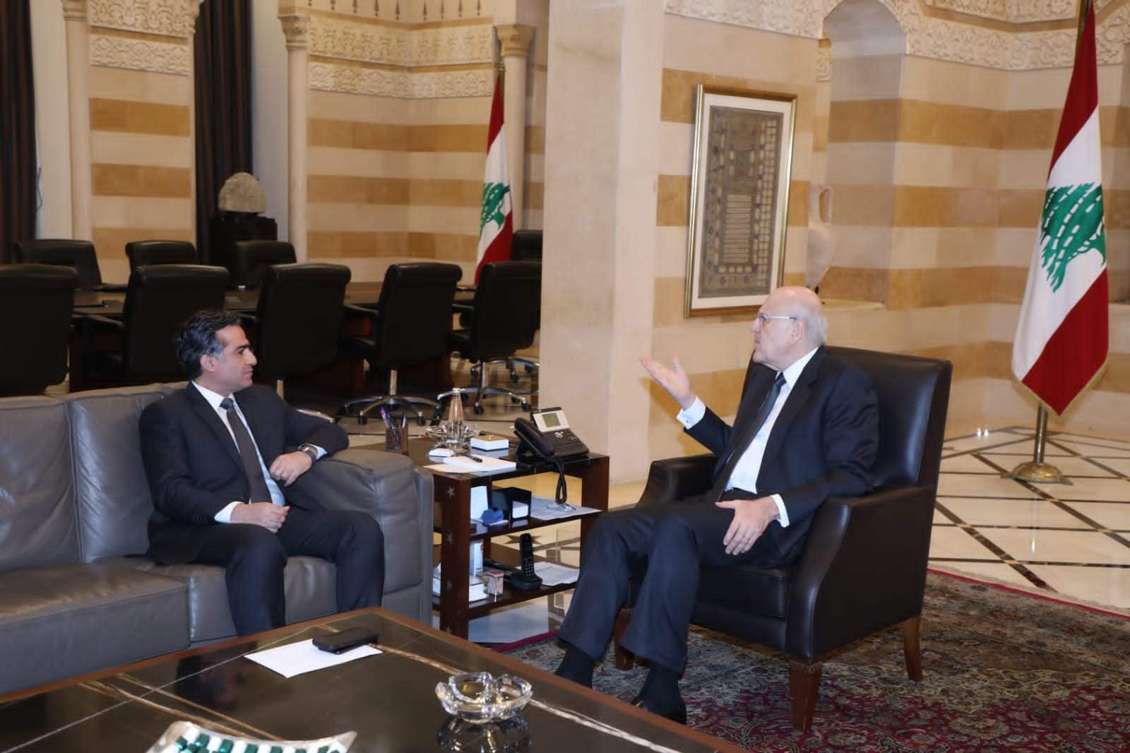 سلسلة لقاءات لميقاتي في السراي الحكومي.. ما جديد خرق المطار؟