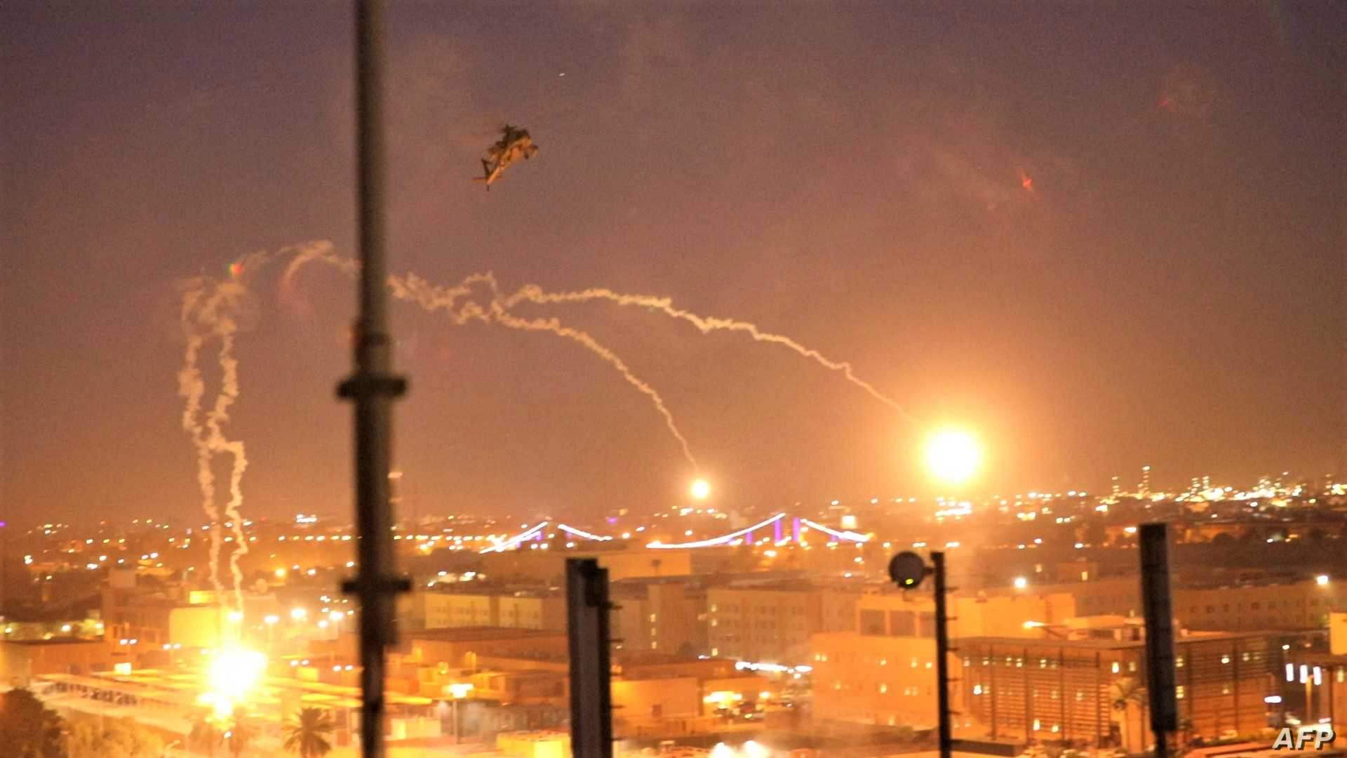 بالفيديو - صفارات الإنذار تدوي في القنصلية الأميركية وضربات على أربيل 