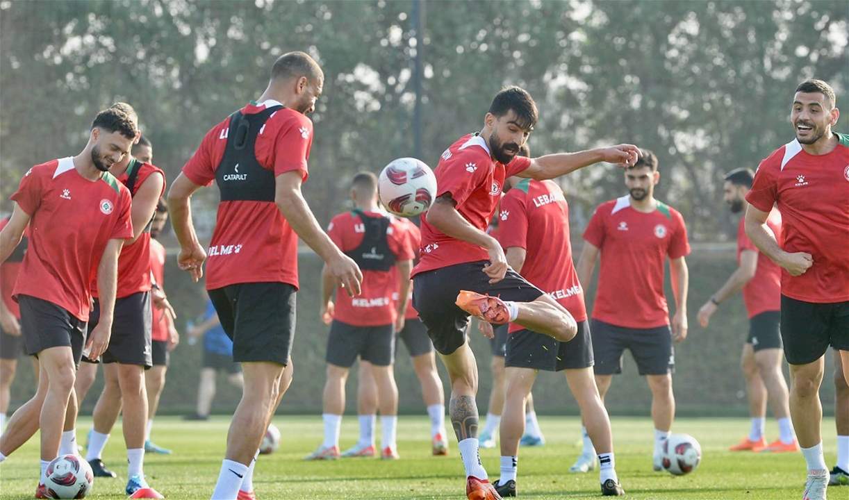 أجواء من التفاؤل والروح العالية والثقة تسود منتخب لبنان قبل مواجهة طاجيكستان
