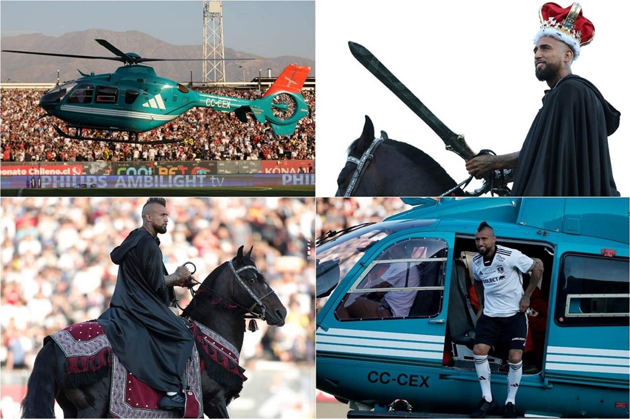 فيديو - فيدال على حصان "الملك آرثر" في المونيمنتال !!
