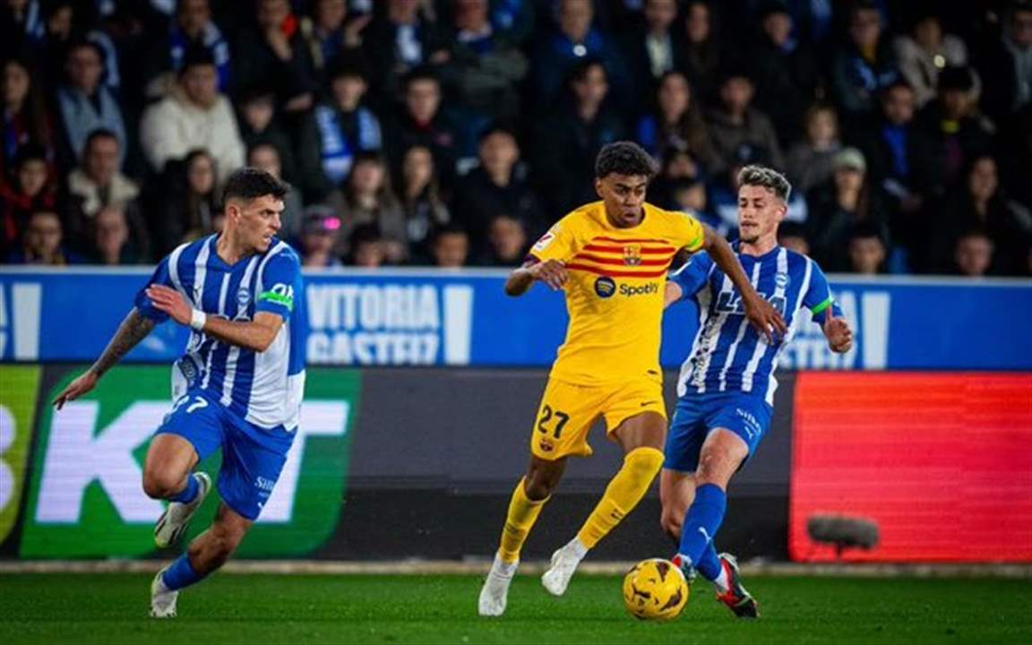 فيديو - لامين يامال يتفنن وينتزع الاعجاب في فوز برشلونة