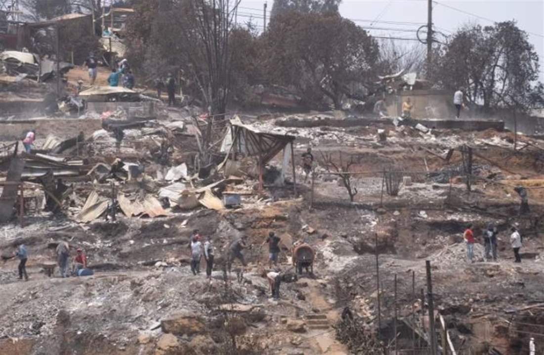 112 قتيلاً في حرائق غابات تشيلي.. والرئيس يتحدث عن مأساة