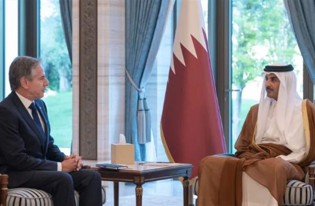 امير قطر التقى بلينكن في الدوحة والبحث تناول الاوضاع في غزة