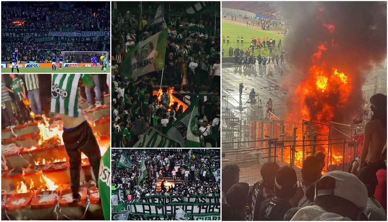 فيديو - حريق في المُدرّجات يلغي كأس السوبر