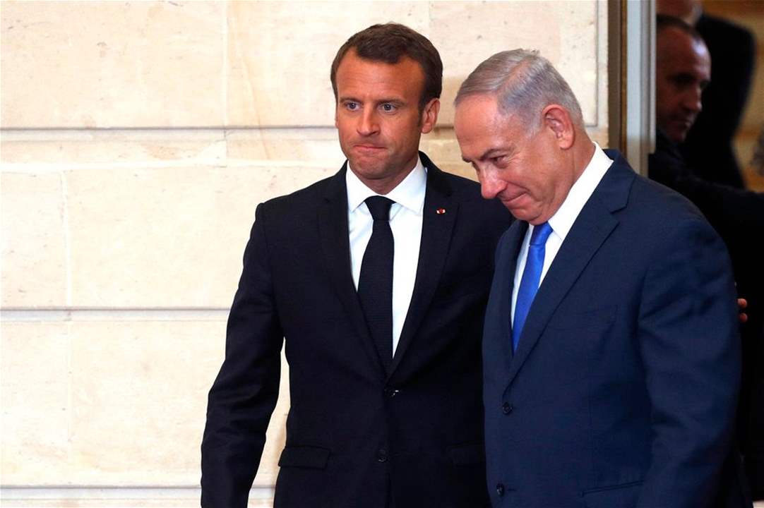 ماكرون لـ نتنياهو: نتمسك بأمن إسرائيل... ونعارض الهجوم على رفح 