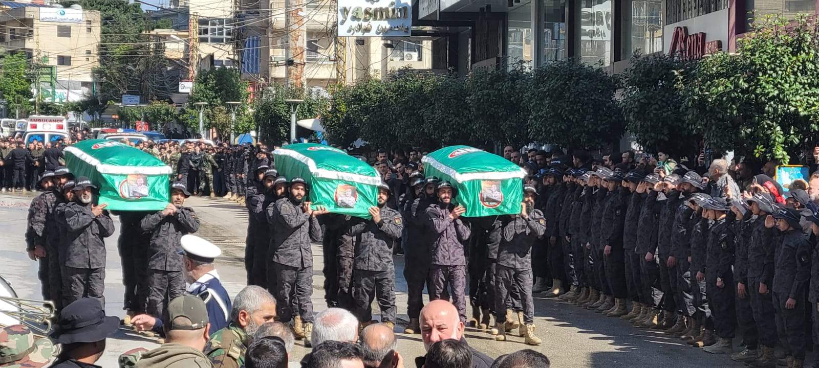 حركة أمل شيّعت 3 شهداء في النبطية.. قبيسي: لم ولن نبخل بأي تضحية من أجل حماية لبنان