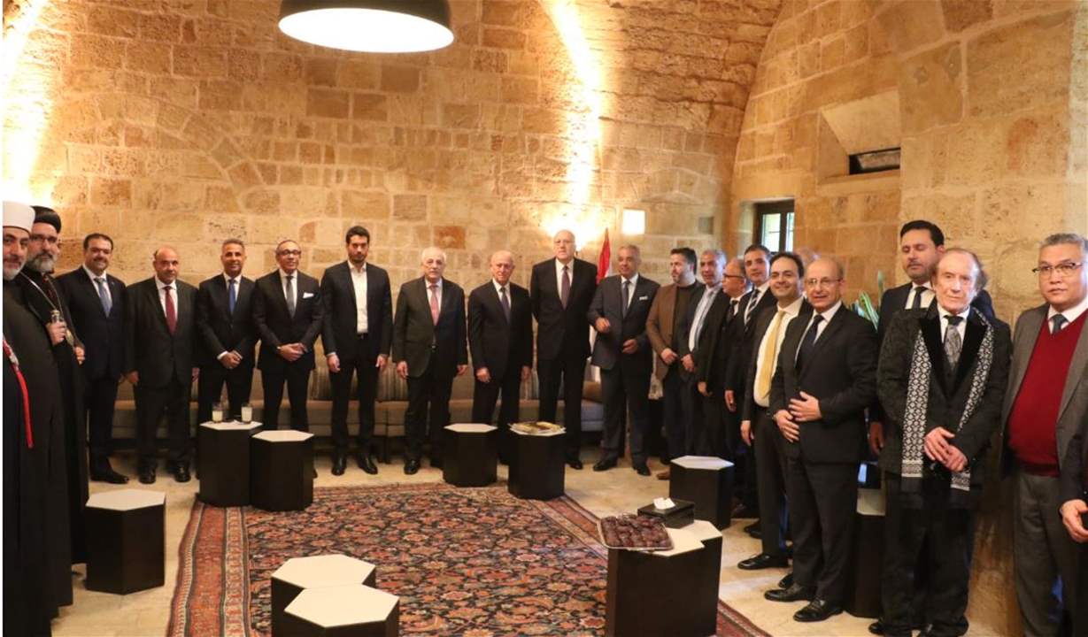 سلسلة لقاءات لميقاتي في دارته في طرابلس 