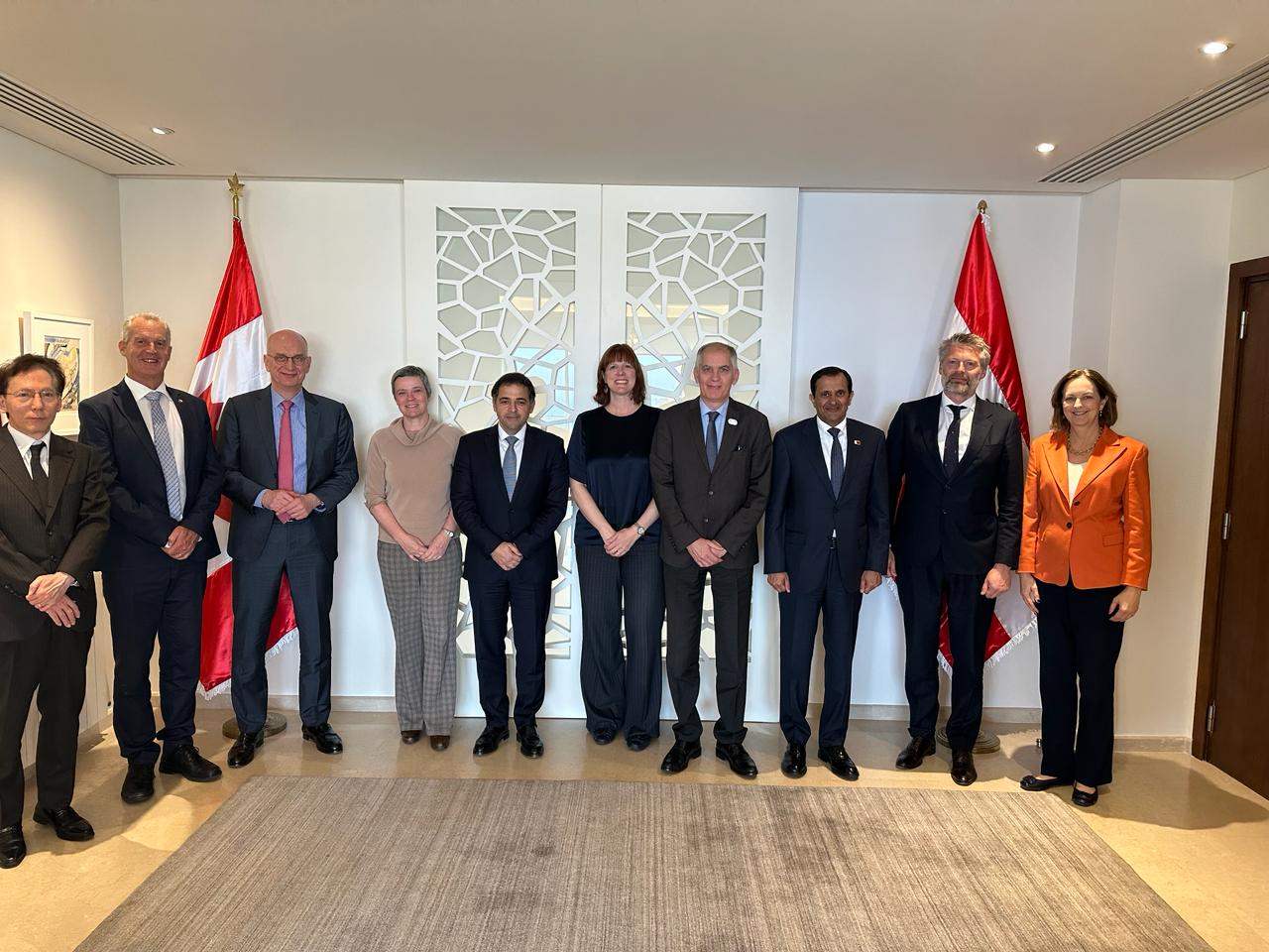 إهتمام بالاستقرار النقدي اللبناني في لقاء منصوري وسفراء دوليين 