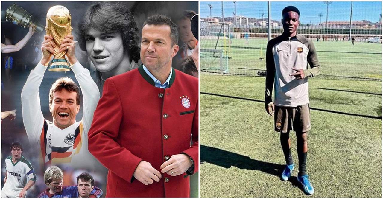 موهبة غانا وشبيه ألفونسو ديفيز يتدرب في برشلونة