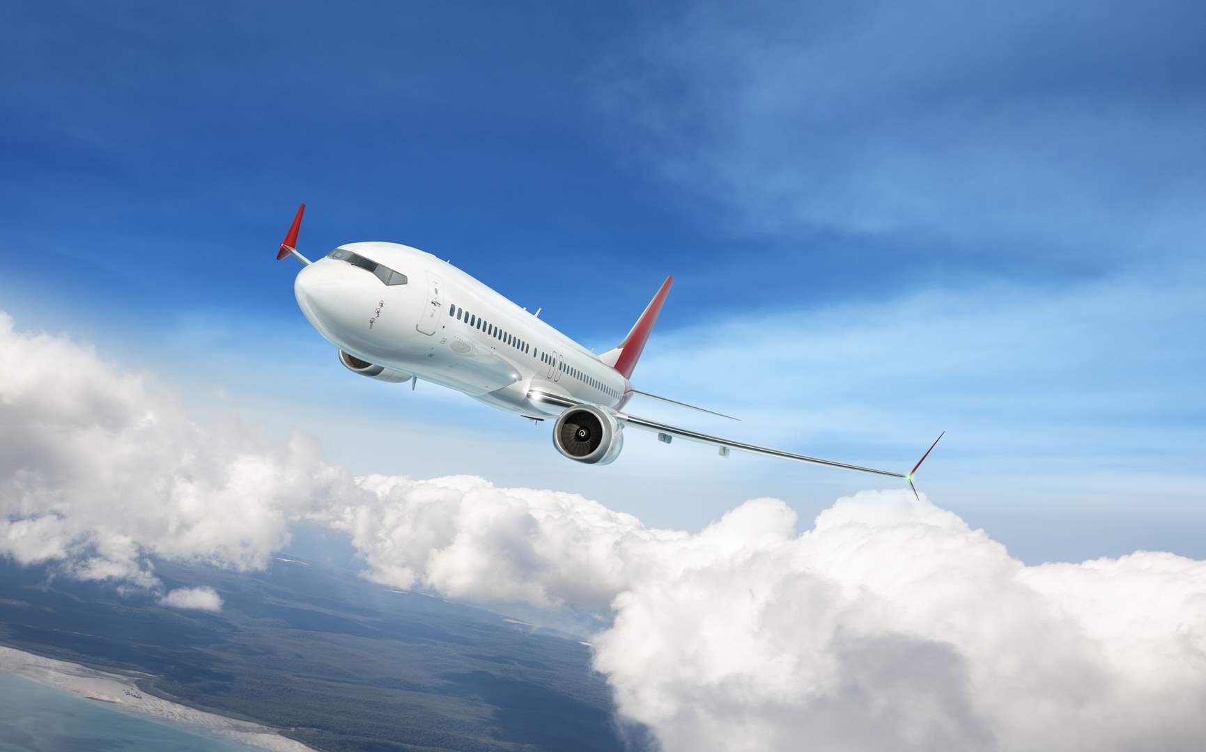 طائرة تغير مسارها بسبب أم 