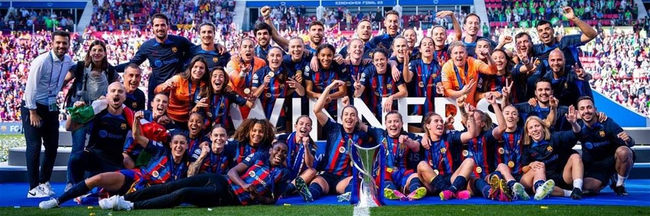 سيدات برشلونة تُهيمن على كرة القدم