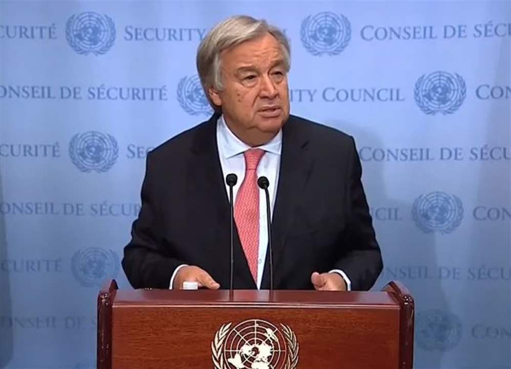 غوتيريش يحث اسرائيل على إزالة العقبات أمام دخول المساعدات إلى غزة