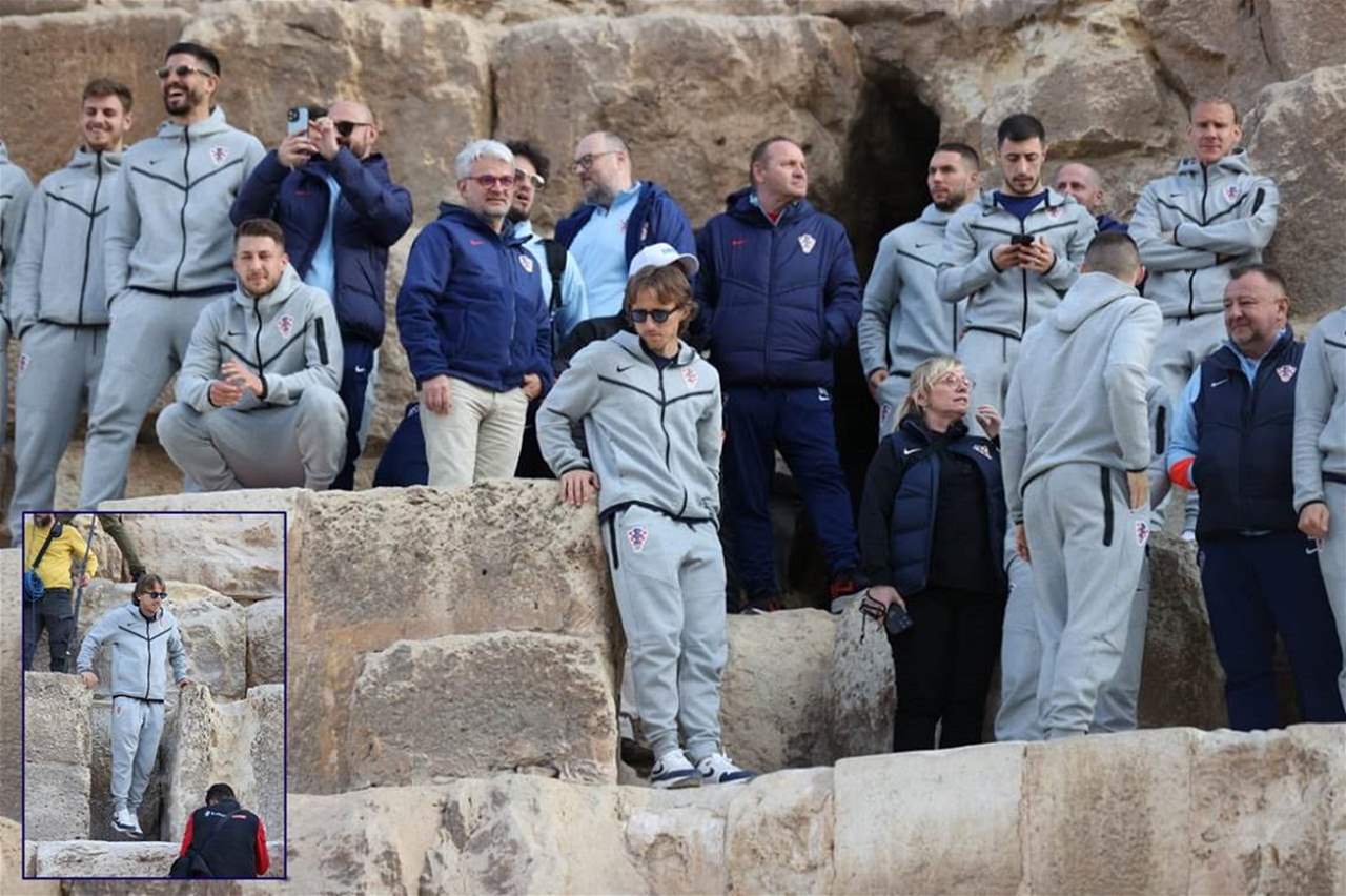 فيديو - مودريتش يقود منتخب كرواتيا في الأهرامات