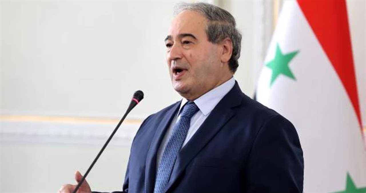 وزير الخارجية السوري يدين الضربات الإسرائيلية على مبنى القنصلية الإيرانية