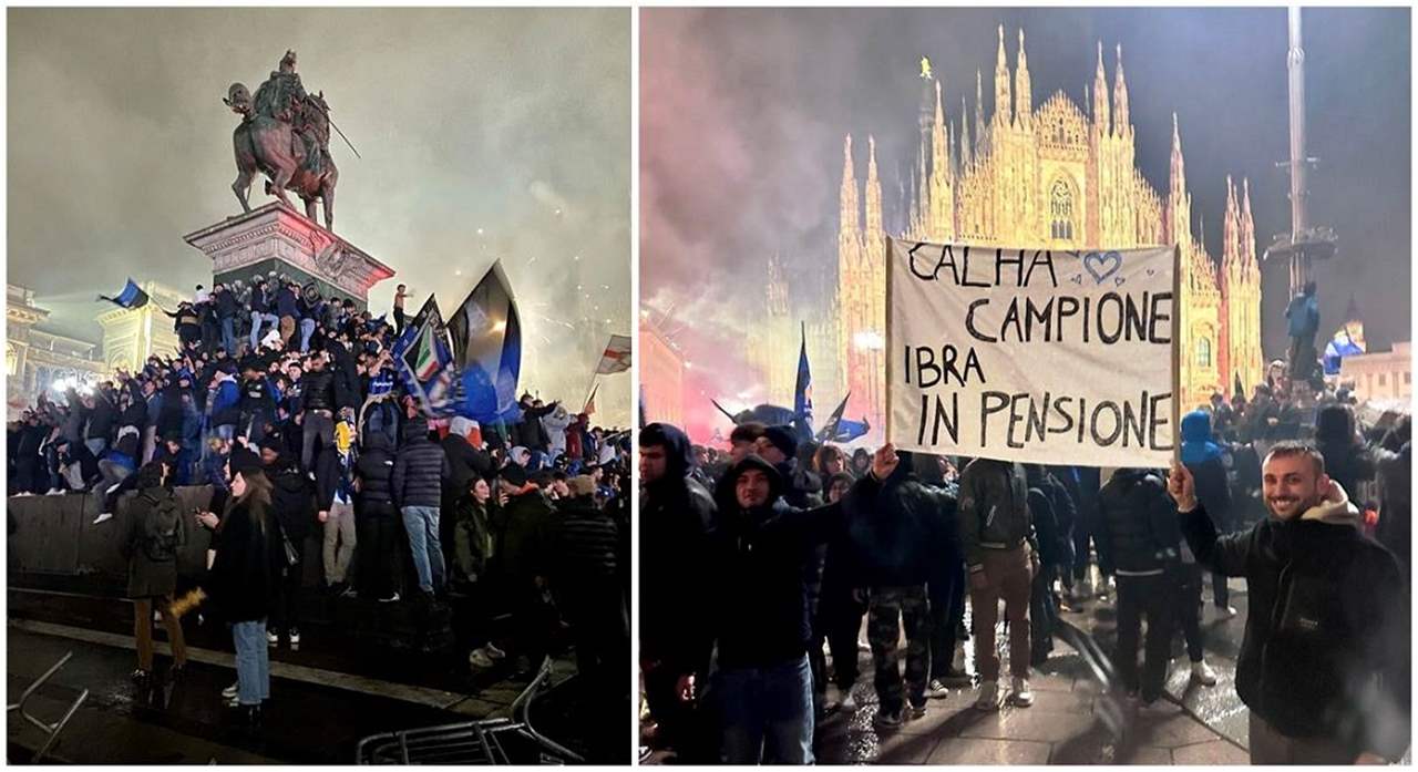 فيديو - جنون في ميلانو بلقب الانتر والنجمة الثانية