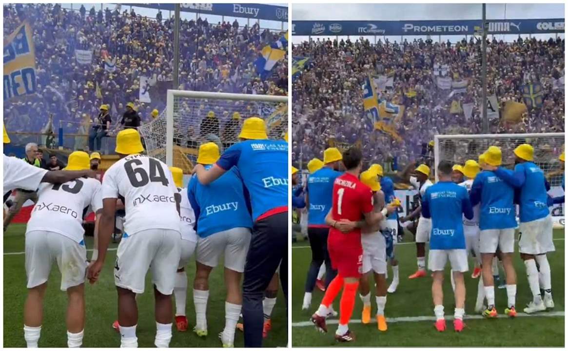 فيديو - هكذا احتفل لاعبو بارما بعودتهم الى الأضواء