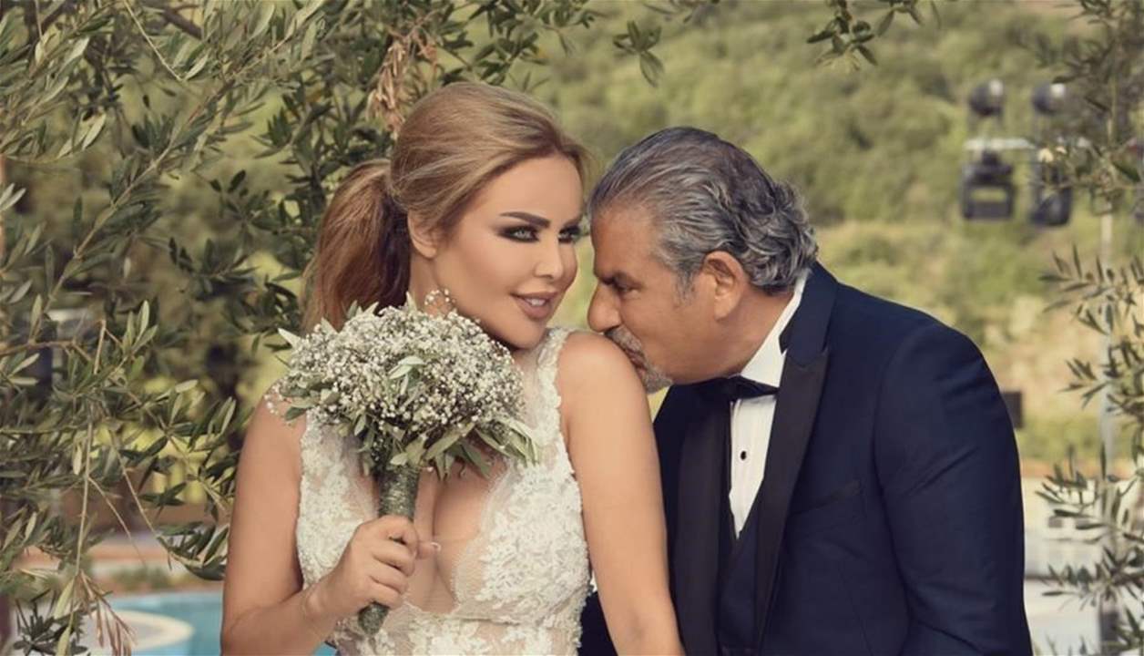 رولا سعد تحتفل مع زوحها ولقطات رومانسية تجمعهما