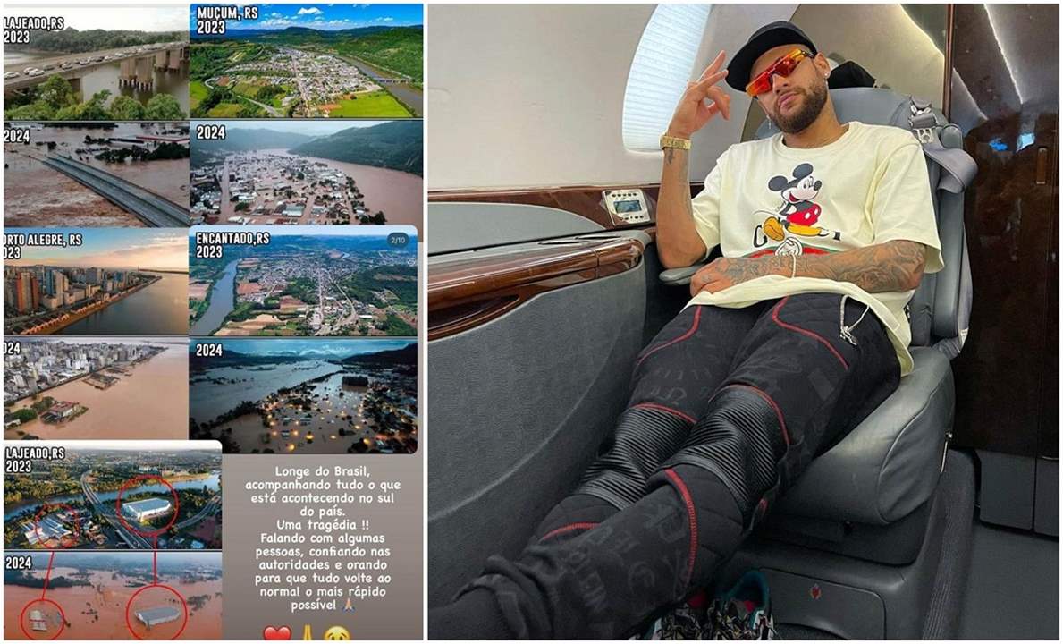 فيديو - نيمار يتبرّع بمروحيّات لإنقاذ ضحايا الفيضانات