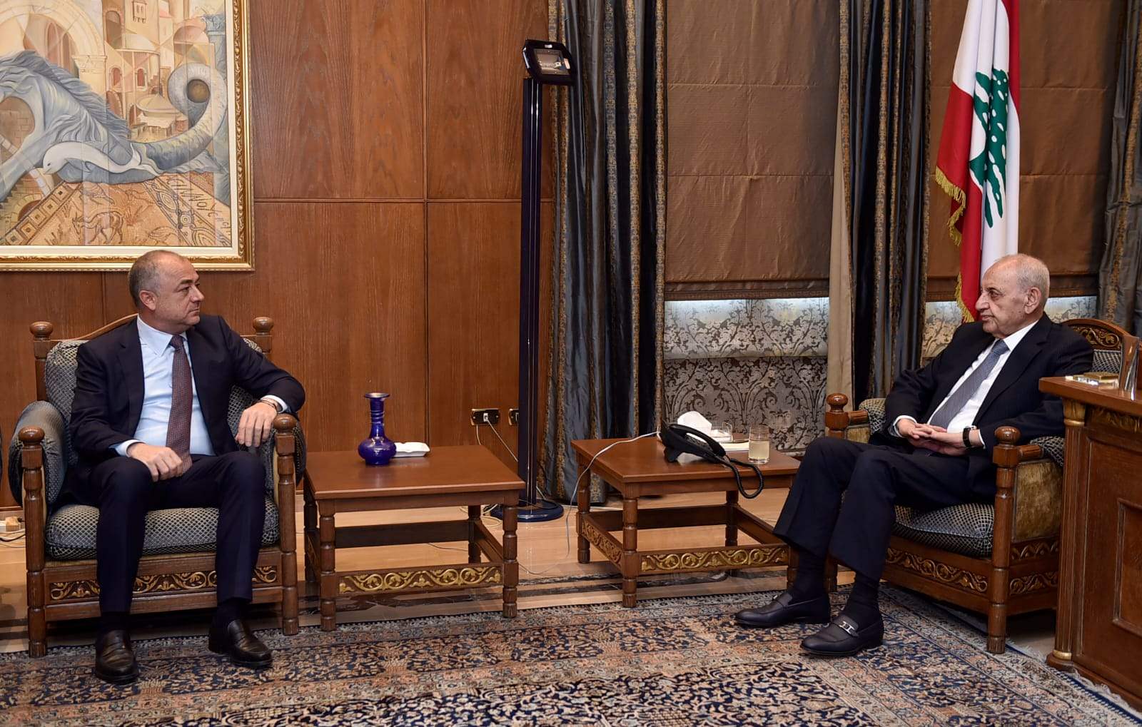 بو صعب بعد لقائه بري في عين التينة: المنطق الرافض لقواعد الحوار والتوافق في ملف الرئاسة سيطيل أمد الفراغ وجلسة الاربعاء مهمة للخروج بموقف وطني جامع حيال ملف النازحين السوريين