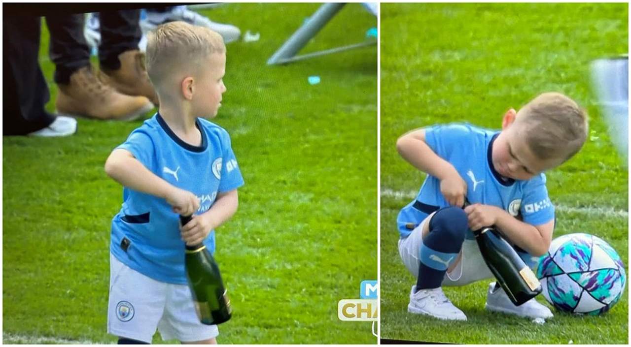 فيديو - رودني فيل فودين خطف الأضواء في تتويج المان سيتي