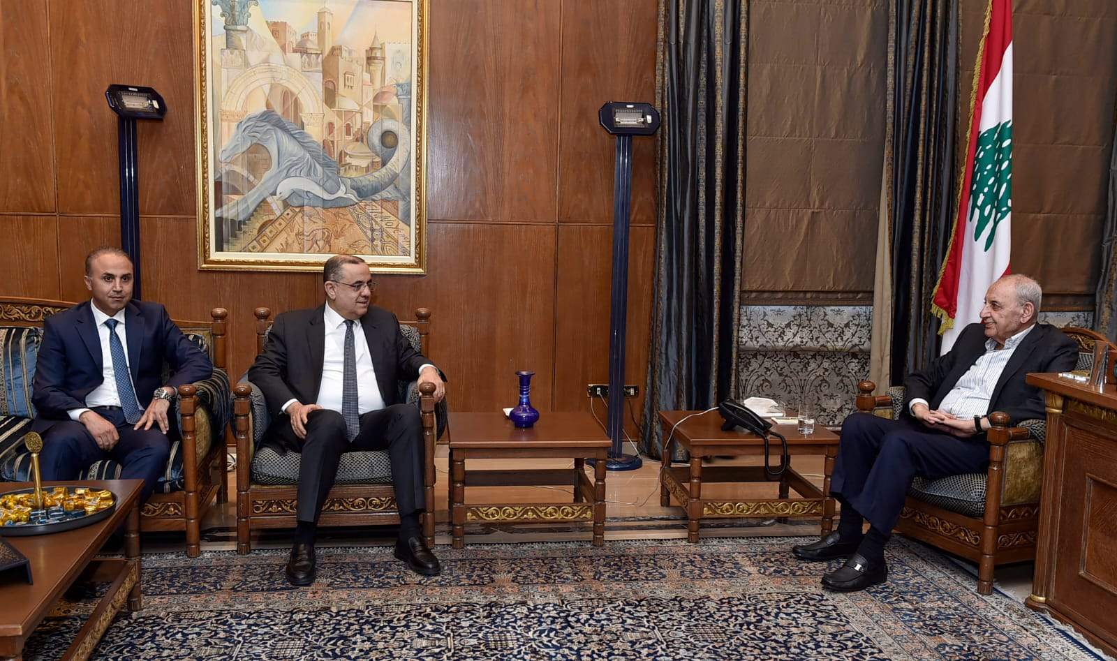 الرئيس بري إستقبل اللواء البيسري في عين التينة 
