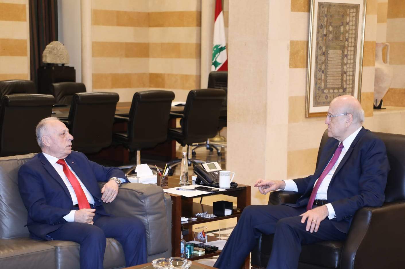 سلسلة لقاءات لميقاتي في السراي الحكومي