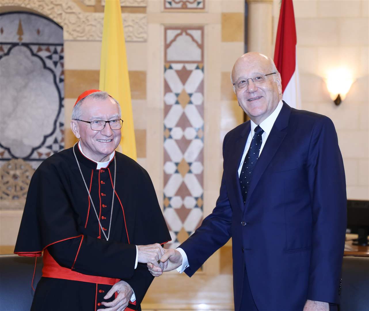 ميقاتي خلال مؤتمر صحافي مع بارولين: أولويّتنا المشتركة مع الفاتيكان حماية لبنان وانتخاب رئيس للجمهورية في أسرع وقت ممكن