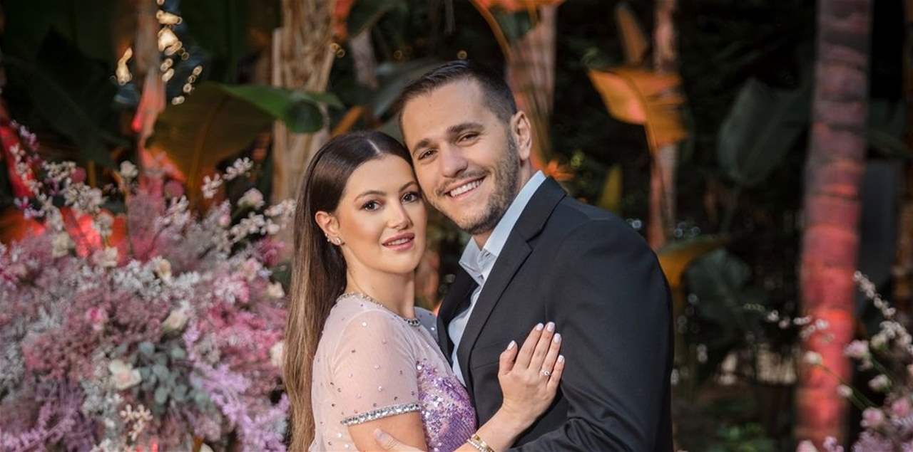 دانا الحلاني تحتفل بخطوبتها رسميا من حبيبها آلان سعد 