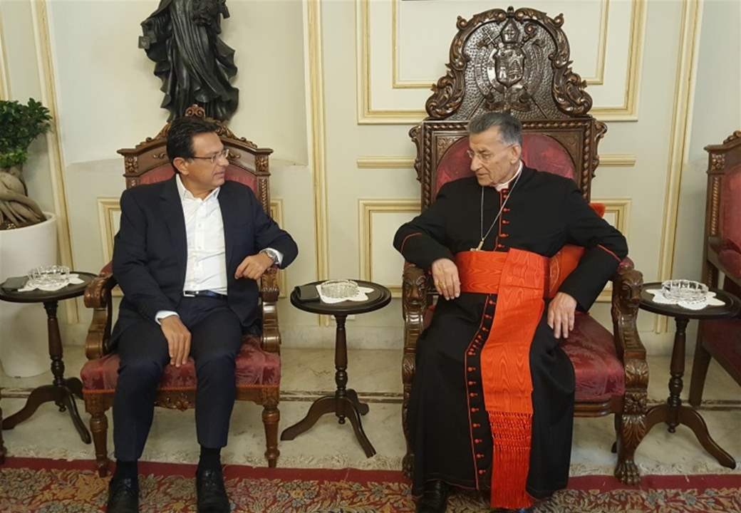 فريد الخازن زار الراعي: بكركي دائماً على حق.. وما نشهده اليوم "غيمة وستمر"