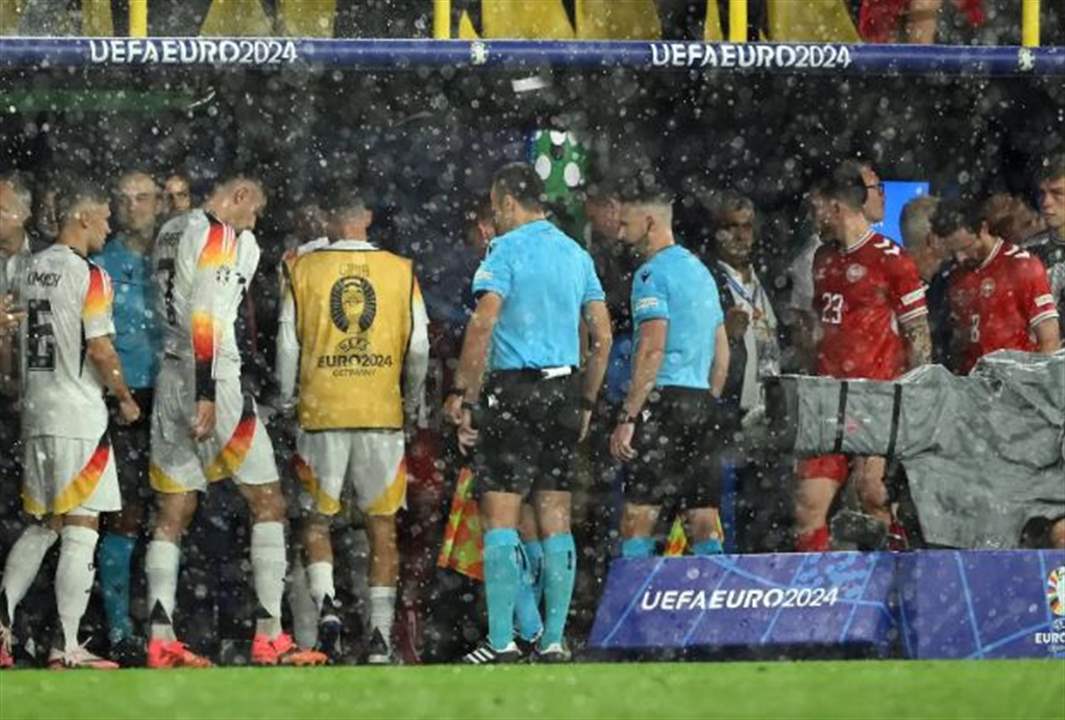 إيقاف مباراة ألمانيا والدنمارك في يورو 2024.. ما السبب؟ 