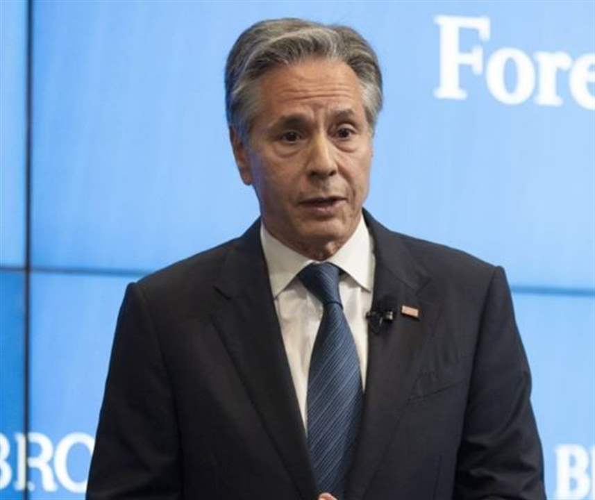 بلينكن: هدف واشنطن الرئيسي كان تفادي توسع رقعة الحرب في المنطقة 