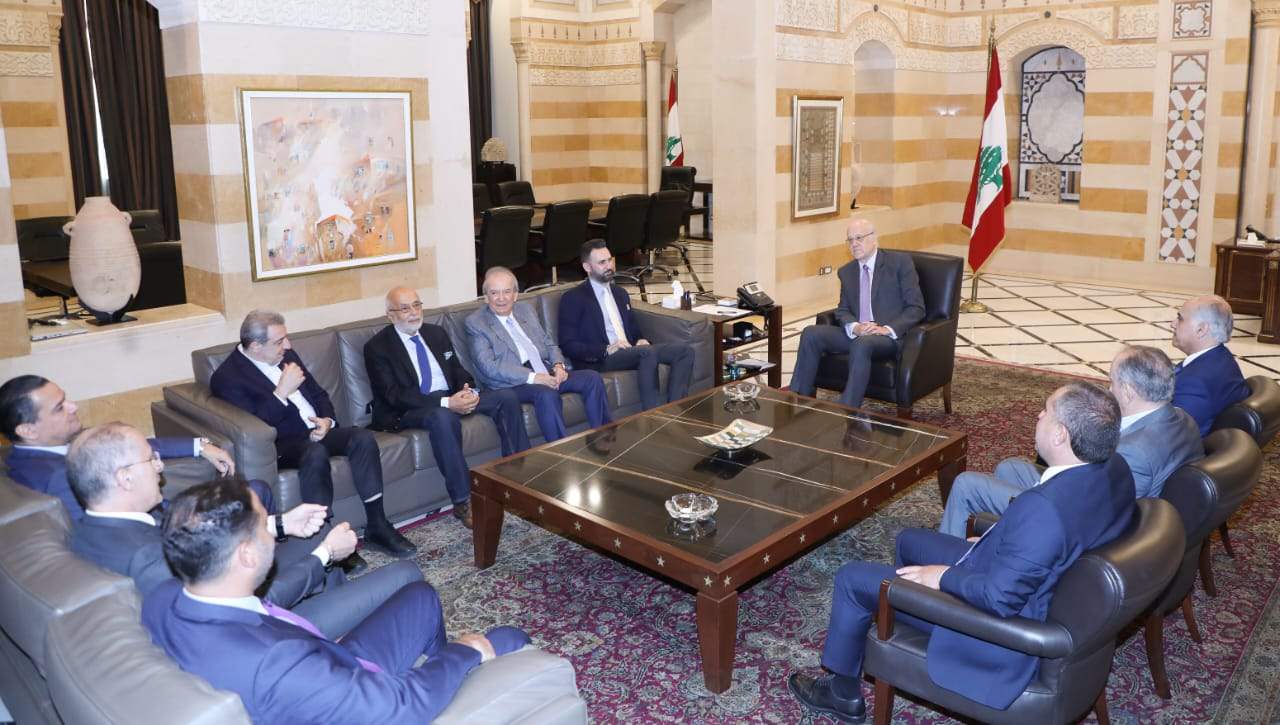 سلسلة لقاءات لميفاتي في السراي الحكومي 