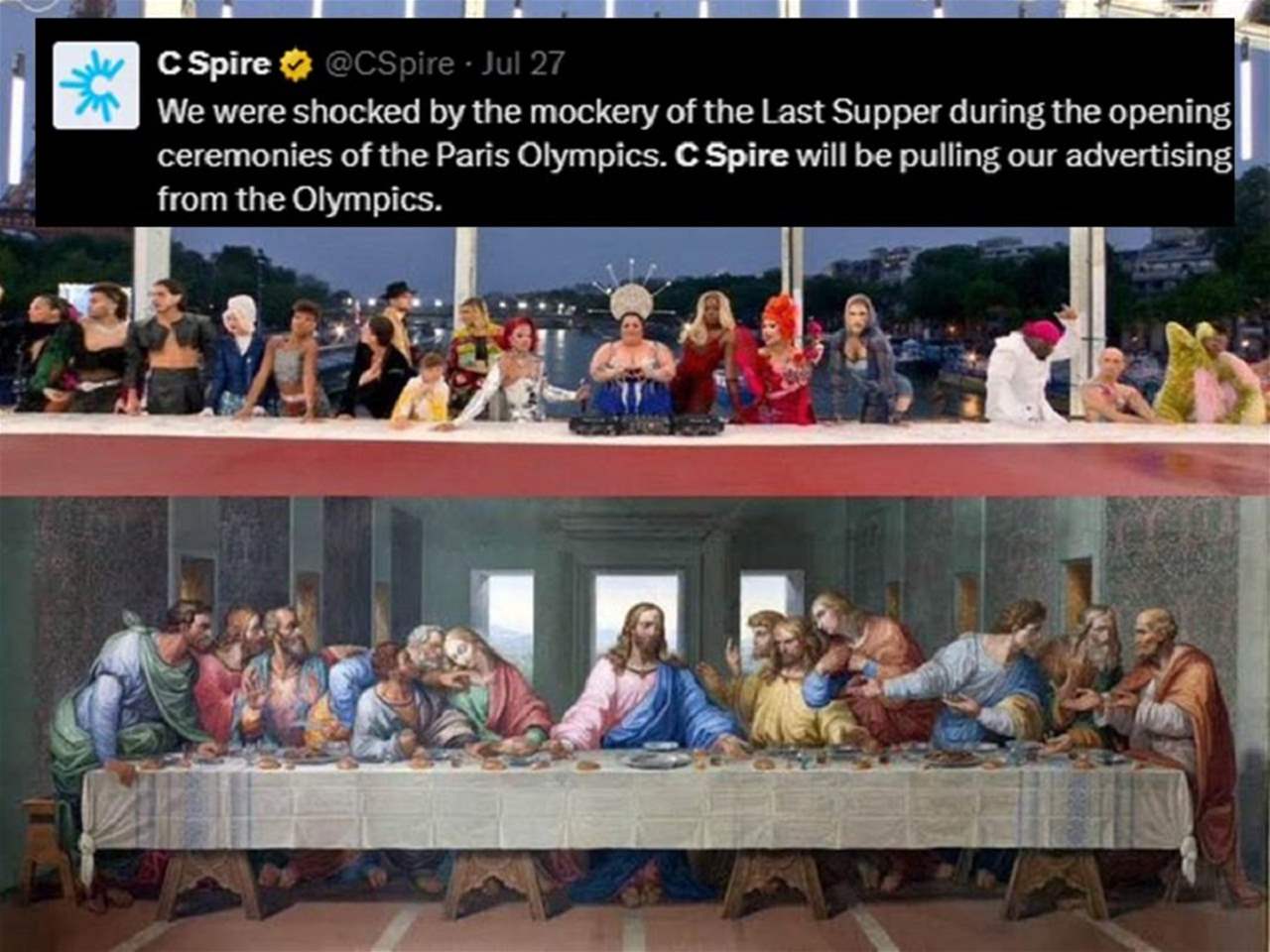 فيديو - "العشاء الأخير" يُخرج شركة أميركية من الألعاب الأولمبية