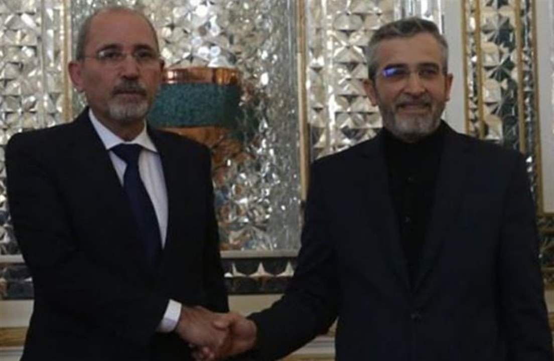 باقري بحث مع وزير الخارجية الأردني قضايا إقليمية ودولية