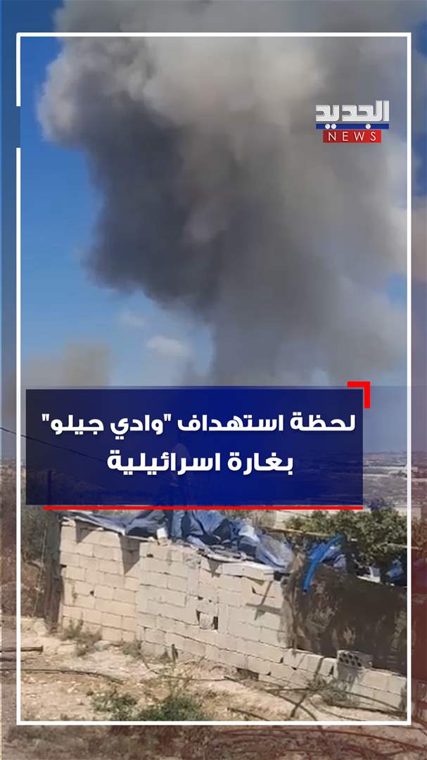 بالفيديو - لحظة استهداف "وادي جيلو" بغارة اسرائيلية