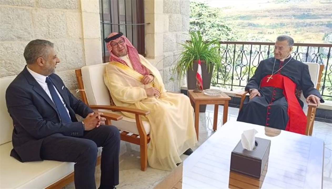  السفير السعودي وليد البخاري يلتقي البطريرك الراعي في الديمان 