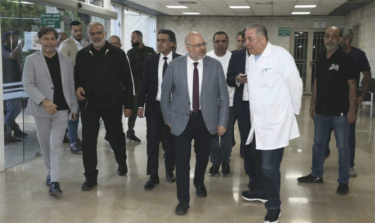 وزير الصحة خلال جولته التفقدية للمصابين في مستشفيات بعلبك: الإعتداء جريمة حرب