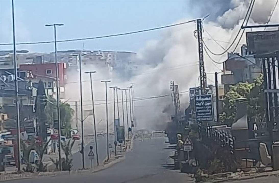 بالصورة - شاهد حجم صاروخ لم ينفجر في النبطية